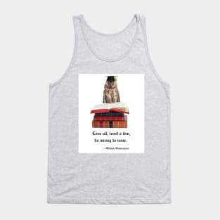 Wise Owl Quoting Shakespeare Tank Top